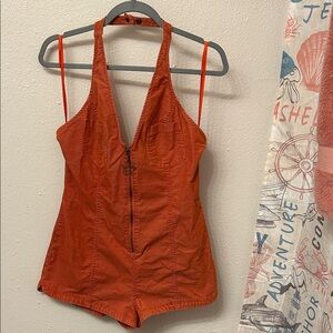 Urban Outfitters Orange Jumpsuit